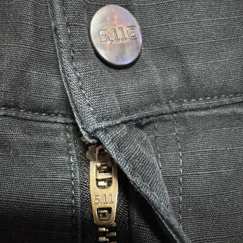511 Tactical Pants Mens Large Long Black TDU‎ Ripstop Tactical Trousers Workwear - Picture 5 of 11